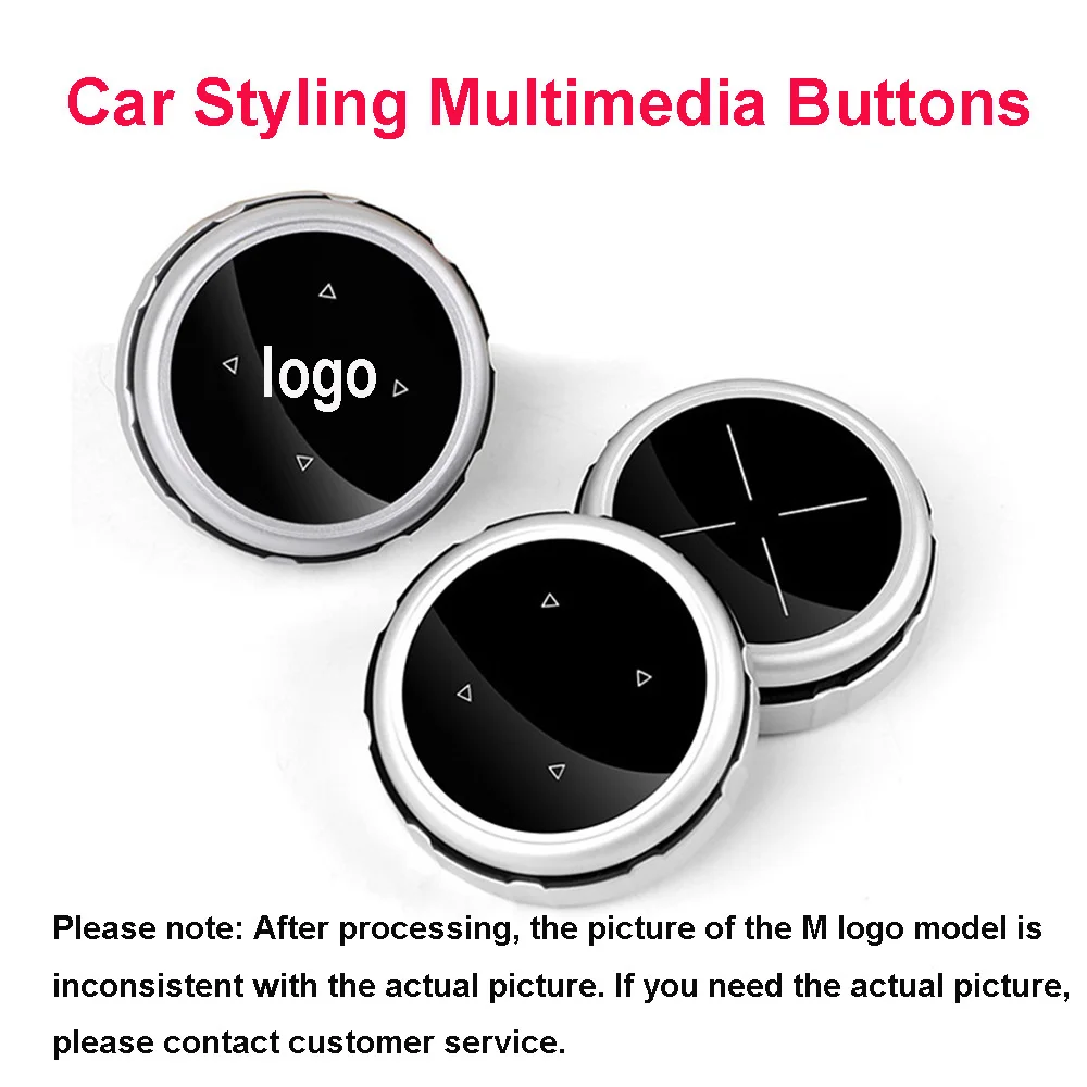 Car Styling Multimedia Buttons ceramics Cover Stickers For BMW F20 F25 E90 X1 Auto IDrive Aluminum Control Knob Button Cover Cap