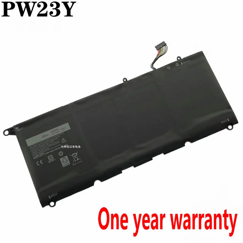 

7.6V 60Wh New PW23Y 90V7W JHXPY JD25G Laptop Battery For Dell XPS 13 9360 Series 13-9360-D1605G D1605T D1609