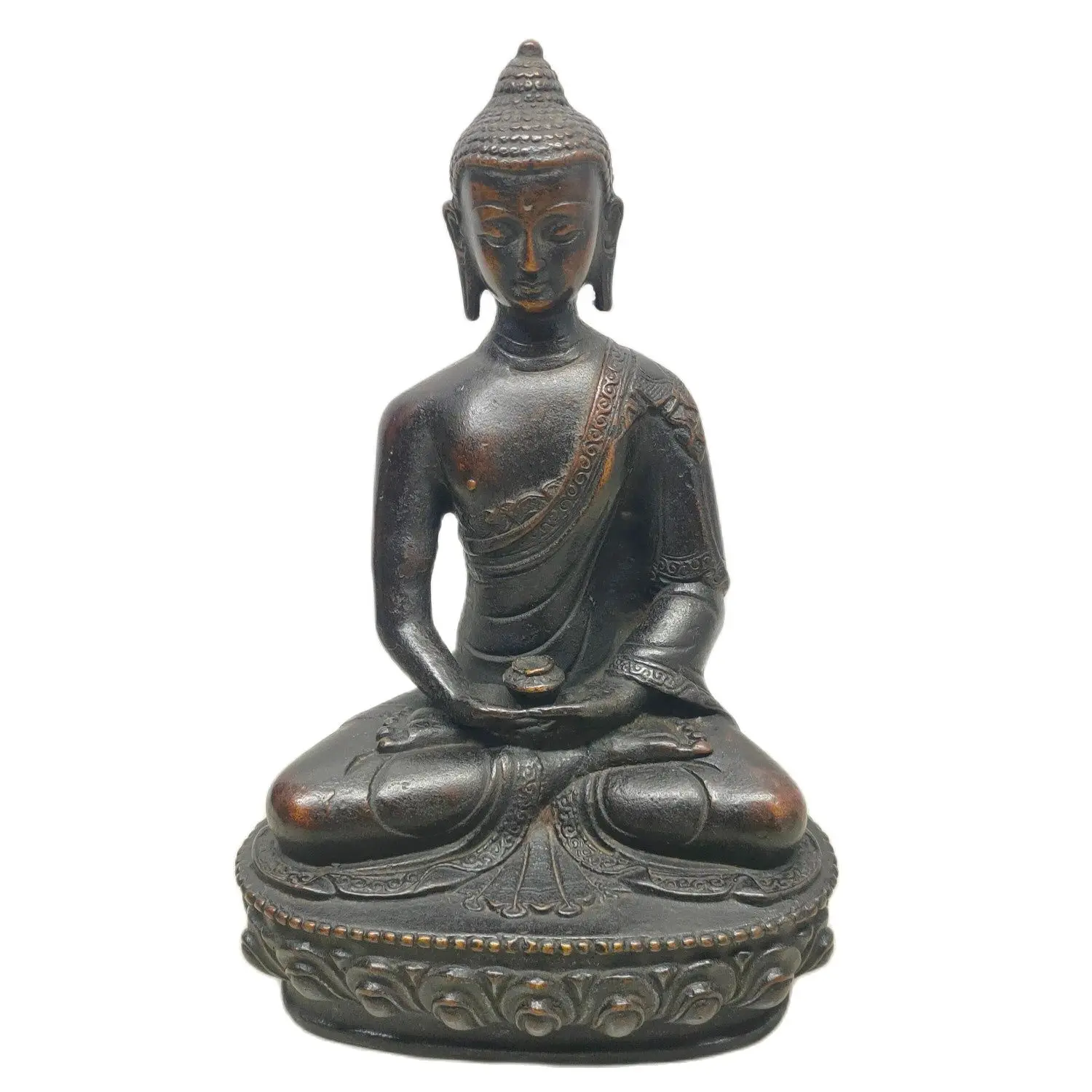 

Bronze Vintage Decorative Buddha Statue Feng Shui Meditation Bodhisattva Thai Buddha Statue Sculpture Hindu Statue Home Decor