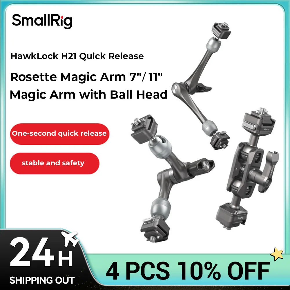 SmallRig HawkLock H21 Quick Release Rosette Magic Arm 11 " / 7" / Szybko zwalniane magiczne ramię z łbem kulowym Obciążenie 3 kg