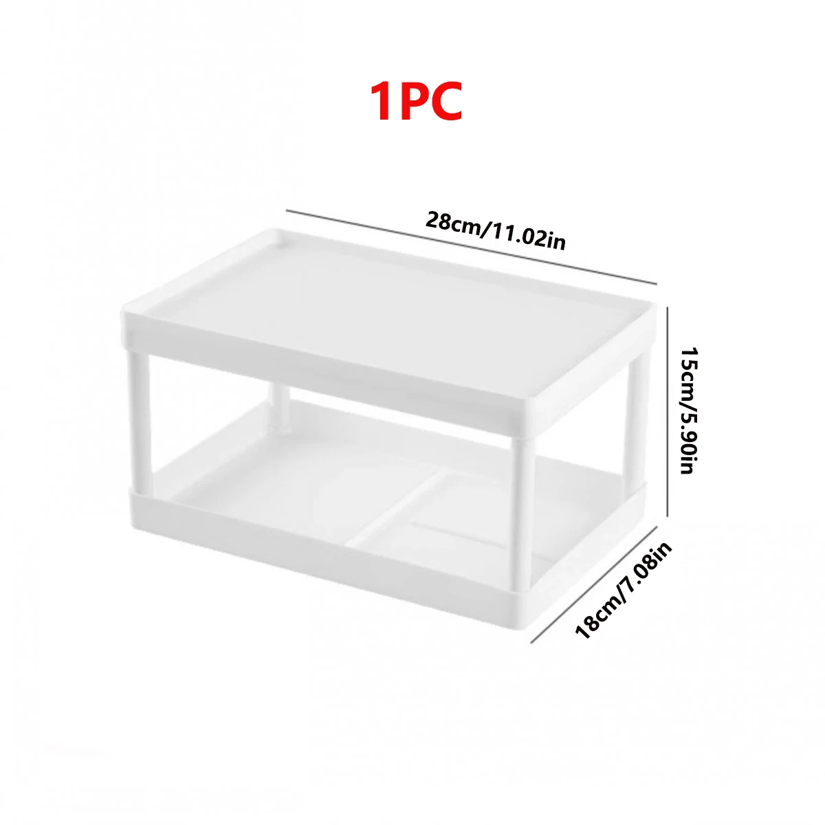 Multifunktionale Desktop Kosmetische Lagerung Rack Büro Lagerung Box Organizer Schreibwaren Sortierung Rack Doppel-schicht Lagerung Rack – Detail 1