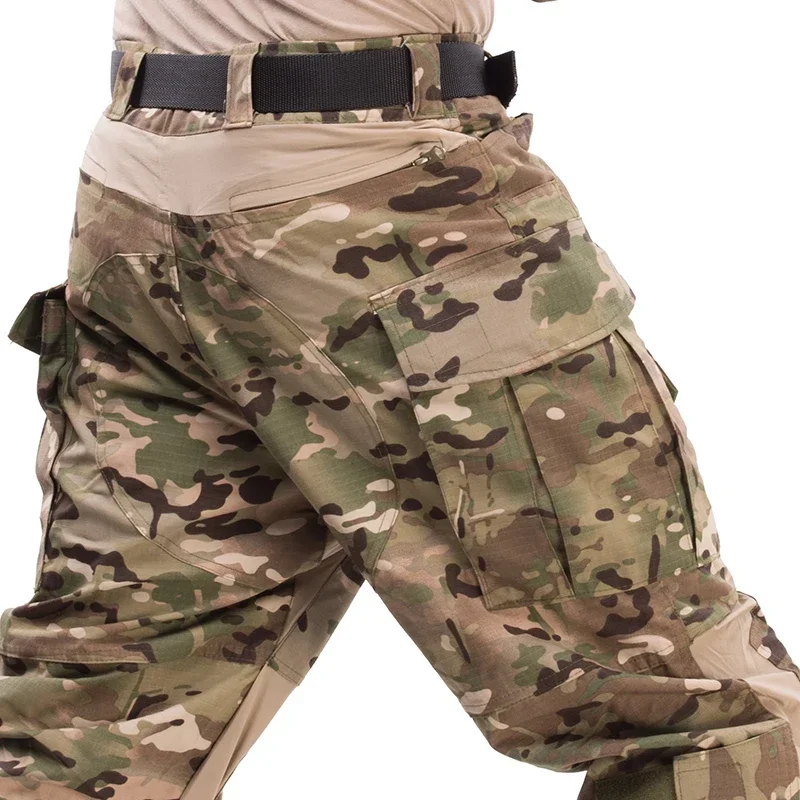 G3 Kampfhose + Pad elastische Hose taktische Ausrüstung CP Klettern Training Camo Outdoor Tactic Hose Airsoft Cargo Casual Arbeitshose