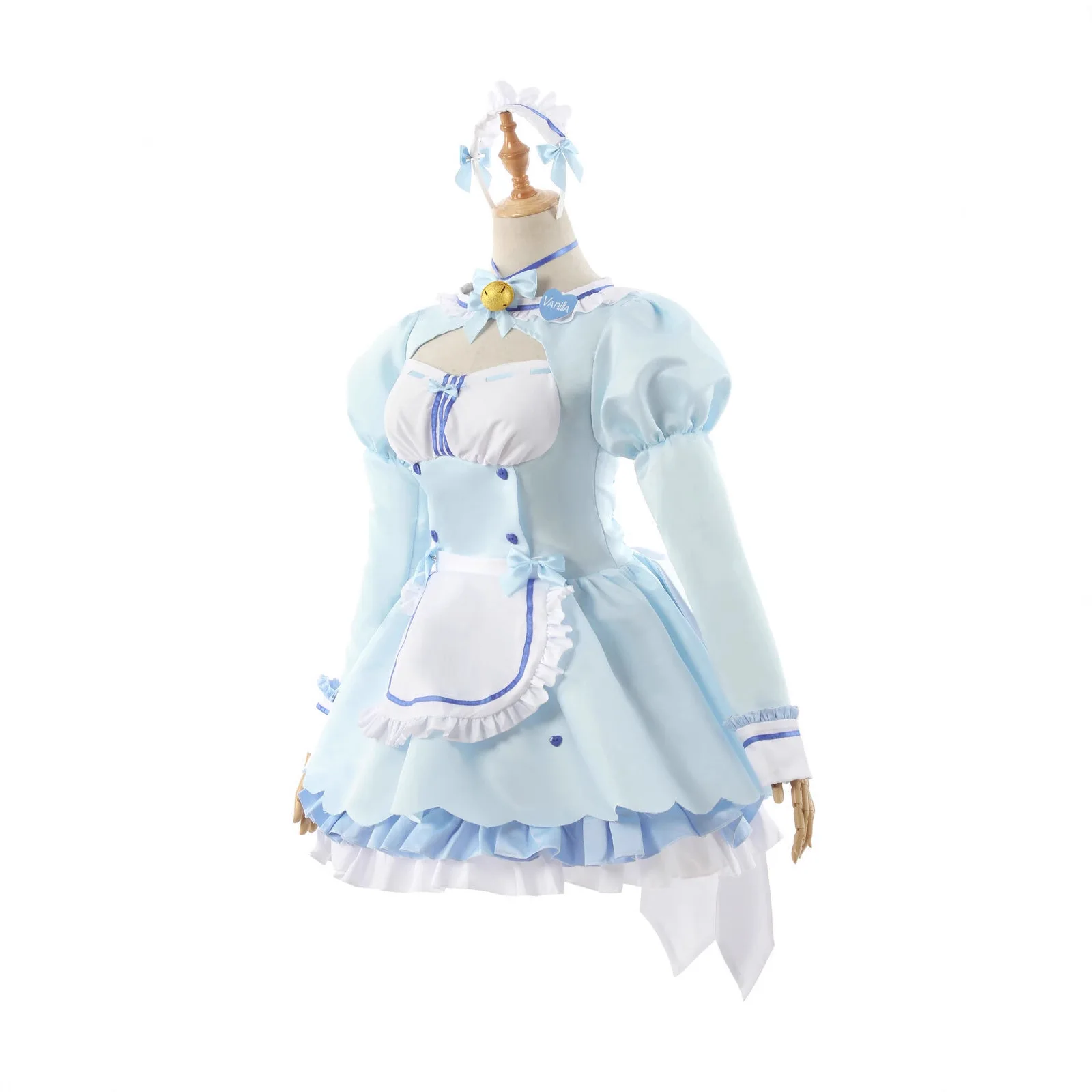 Game Cosplay Chocola Nekopara Costume Vanilla Suits Cat Girl Maid Costume Lolita Lovable Pink Blue Outfits Halloween Costumes - view 5