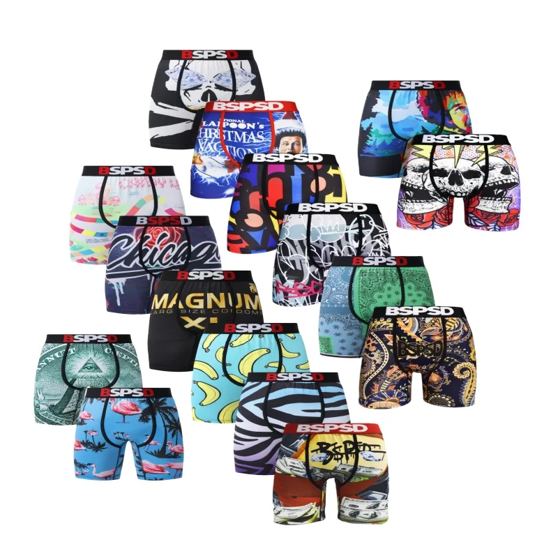 

Men Underwear Boxers Sexy Breathable Mens Boxershorts Trunks Plus Size S-XXL Man Swimming Underpants Men's Panties Boxers
