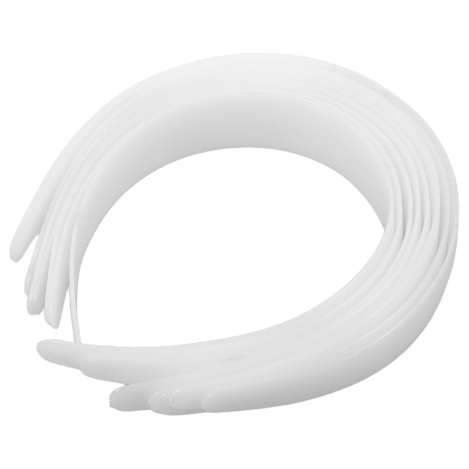 12 قطعة من عصابات الرأس البلاستيكية الشفافة لمشاريع DIY، أربطة بسيطة غير مزخرفة خفيفة الوزن ومريحة للنساء والحرف اليدوية