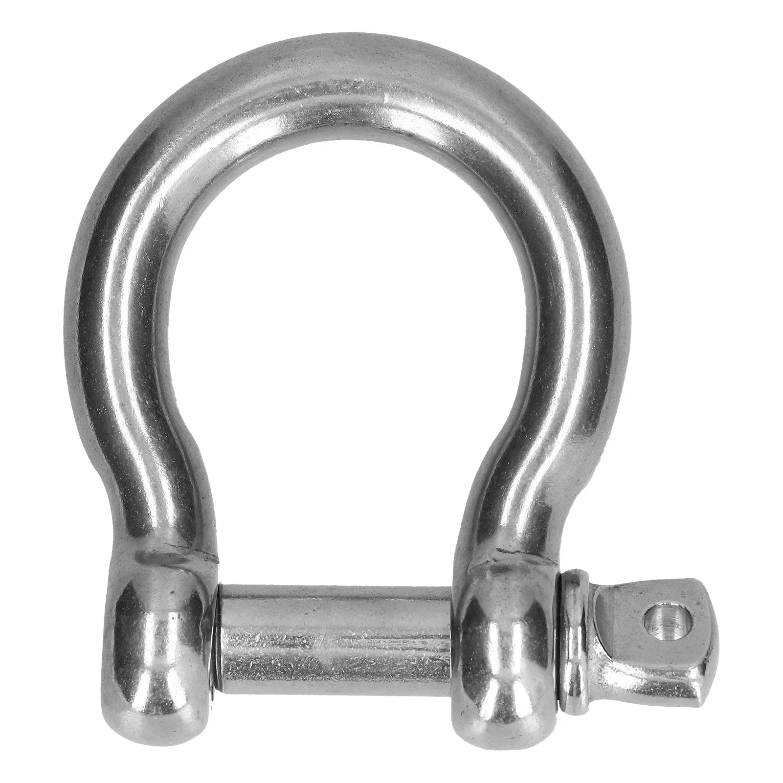 Bow Shackle Bow Shape Load Clamp Screw Pin  Shackle Bow Shape 304 Stainless Steel Chain Wire Rope Connector Lifting Tool