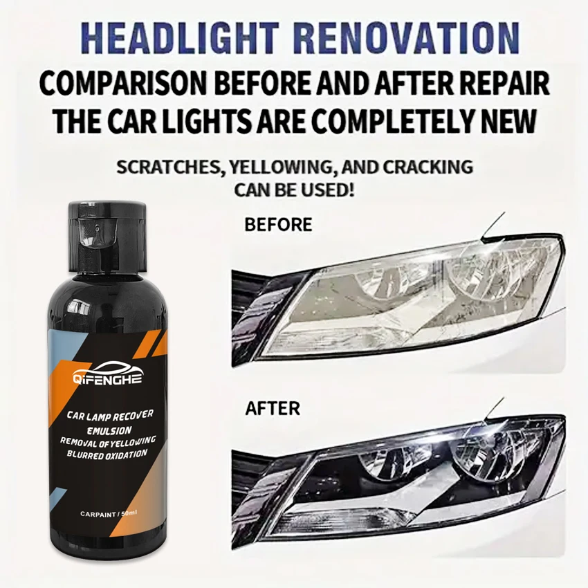 Car Headlight Restoration Polishing Kits Headlamp Repair Kits Car Light Polisher Cleaning Paste Cars Paint Refurbish Agent