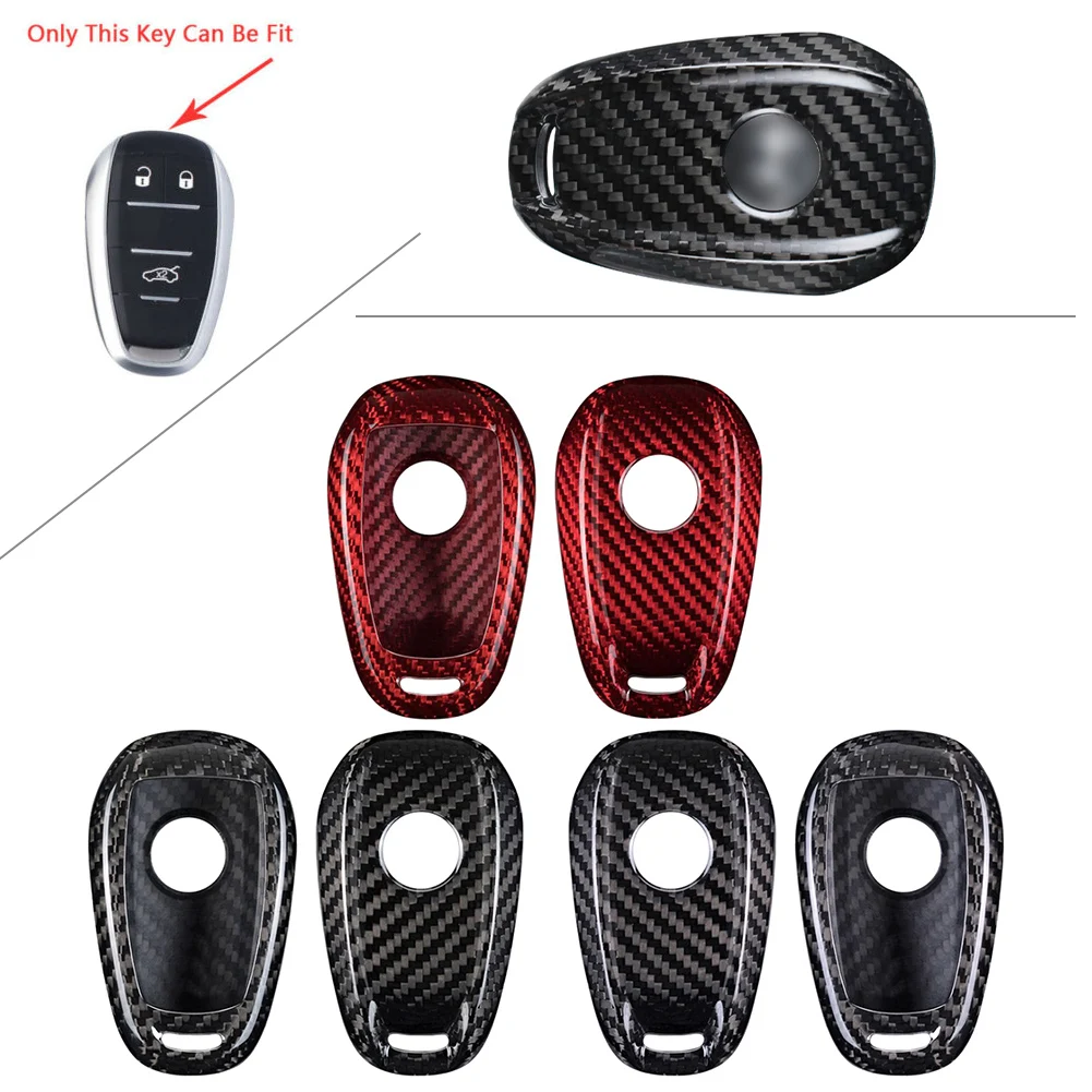 Real Carbon Fiber Remote Key Shell Cover Case Housing For Alfa Romeo Giulia Stelvio Universal 1Pcs