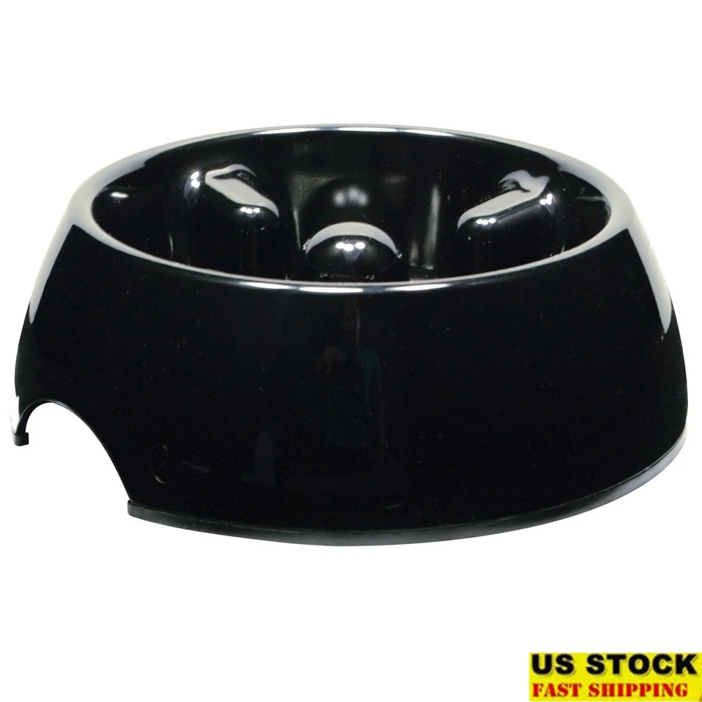 

Slow Feed Dog Bowl Anti-Gulping Design Reduces Indigestion Promotes Healthy Eating Prevents Bloating Easy Clean Dishwasher Safe