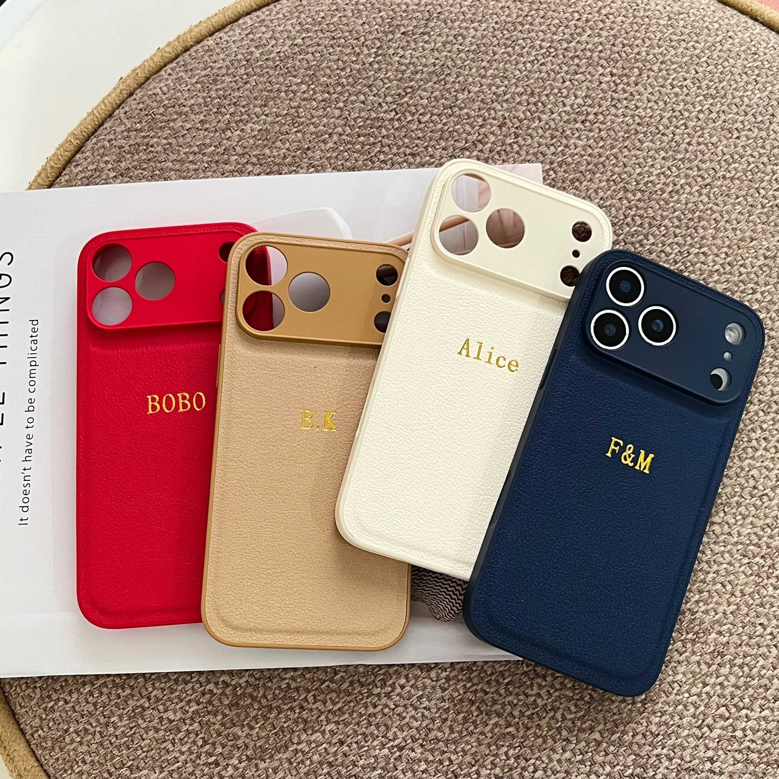 Personalized Faux Leather Phon - огляд і ціна Leatherwork Embossing