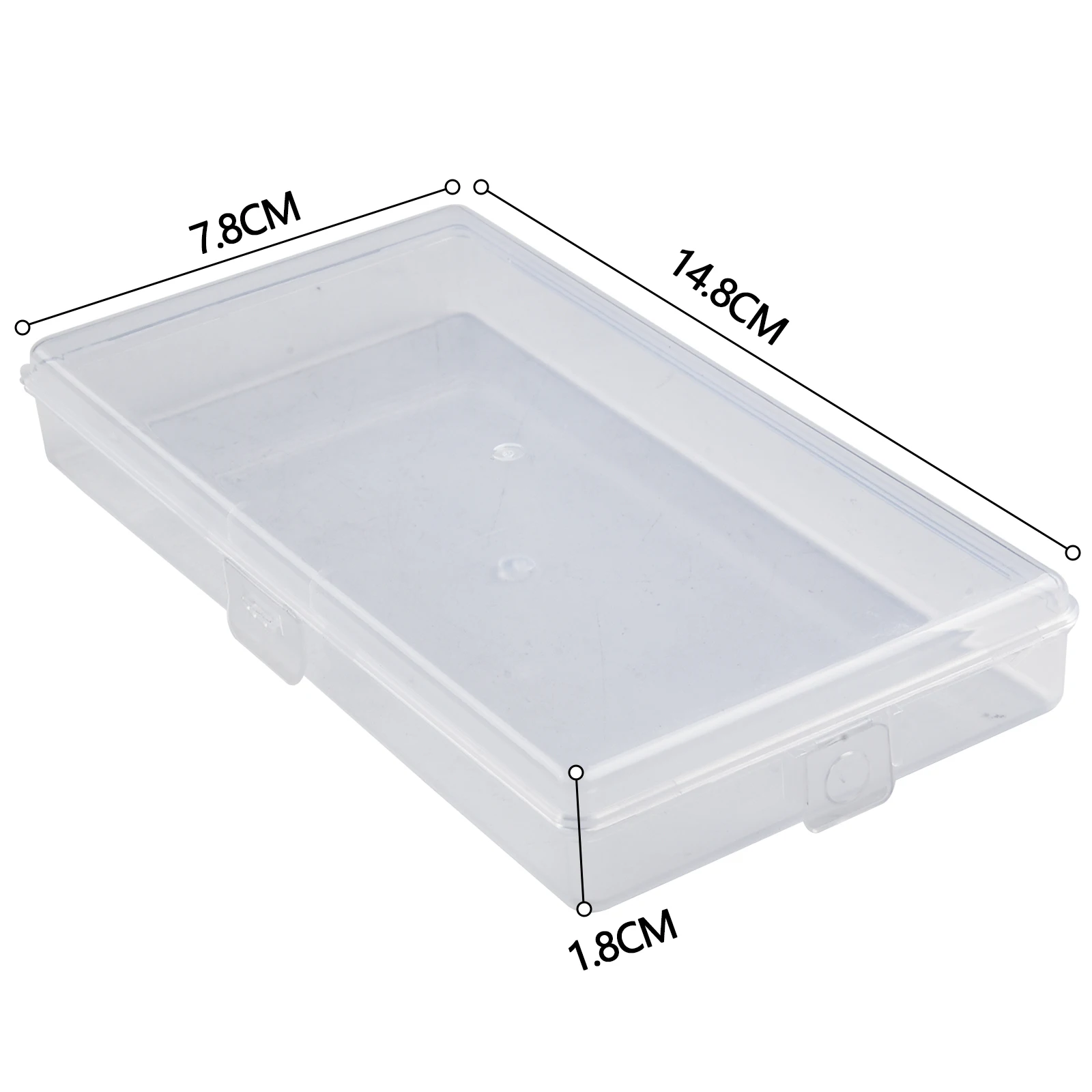 1/3pcs Transparent PP Plastic Storage Box Organizer Rectangle Storage Box For Jewelry Tools Parts Screw Holder Case Organizer