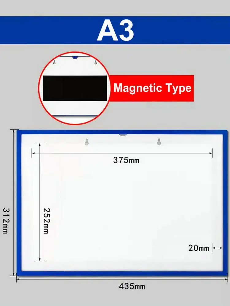 Wisząca na ścianie tablica kontrolna A4 A3 płyta ścienna magnetyczny etui na karty kontrolne A4 stolik kontrolny tablica magnetyczna A5 Do tablicy z listą ścienną