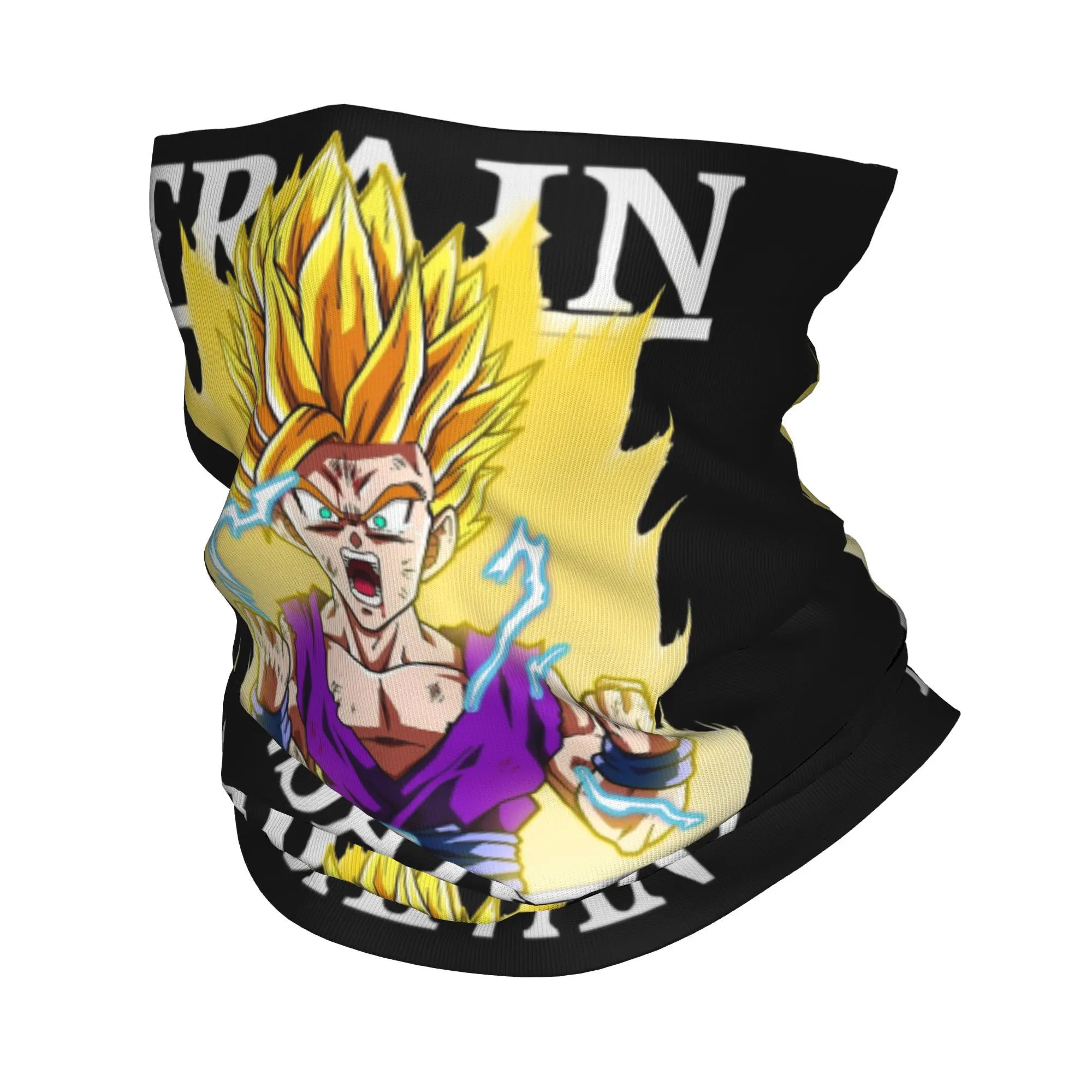 Tren Insaiyan Teen Gohan Bandana cubierta de cuello DBZ Dragon Ball bufanda envolvente diadema multifuncional deportes al aire libre adulto a prueba de viento