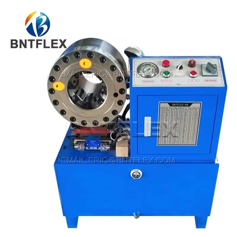 

BNT68 Hydraulic Hose Crimping Machine with 10 Sets of Dies for Industrial Use