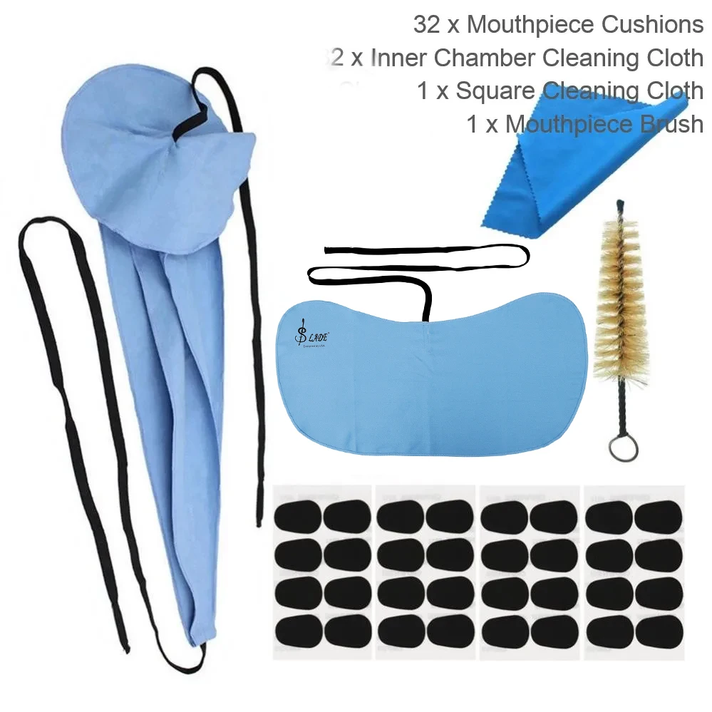 SLADE 28 / 36pcs Saxophone Clarinet Cleaning Tools Kit with Mouthpiece Cushions Inner Chamber Cleaning Cloth Mouthpiece Brush