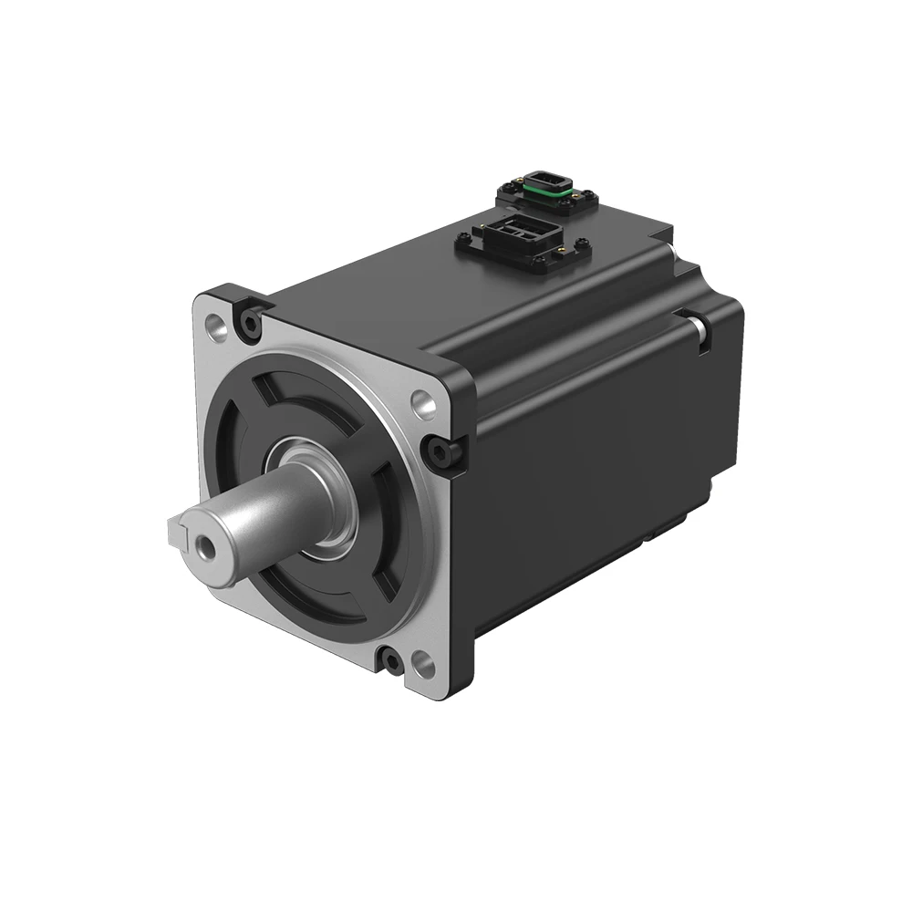 Three-Phase 17-Bit Magnetic Encoder Servo Motor 3000RPM 60Hz Waterproof 220V Driver Controller Set 1.2kW IE4 Efficiency CNC