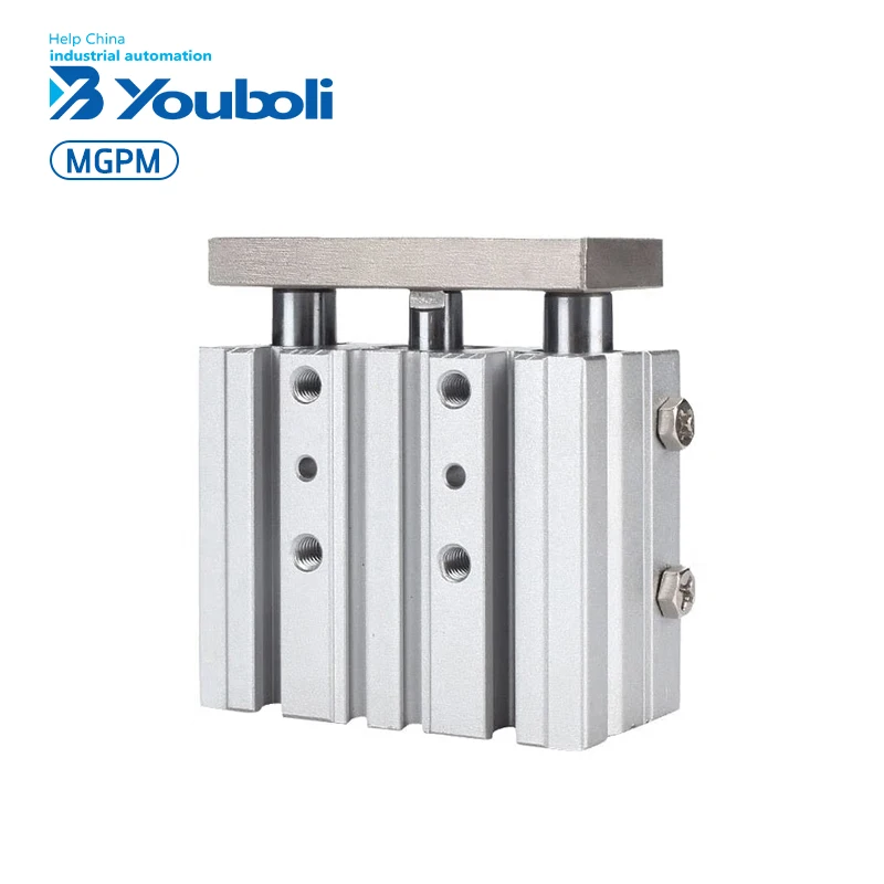 YOUBOLI MGPM16-10~50  Type Air Cylinder MGPM Double Vacuum Gripper with Guide-Slide Bearing Pneumatic Actuator by MGPM