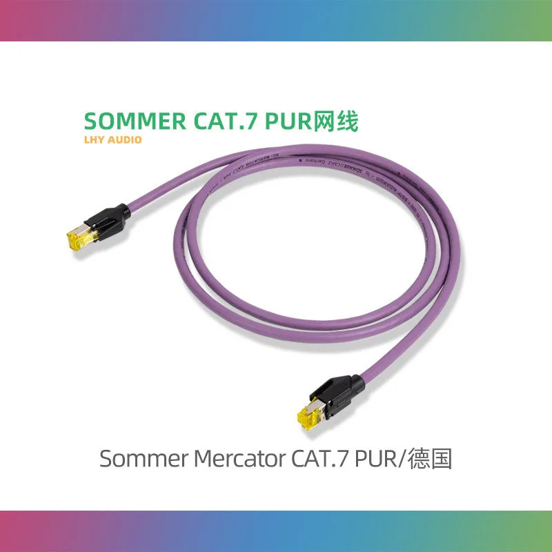 German Sommer CAT.7 PUR Hi‑Fi RJ45 Ethernet Cable 10G for Switch & Bridge