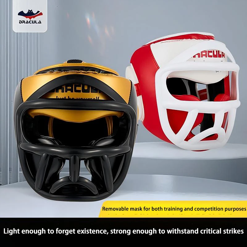 muay-thai-dracula-boxe-protection-de-la-tete-combat-pour-enfants-sanda-equipement-de-protection-ensemble-complet-de-masque-d'entrainement-de-combat-protection-de-la-tete