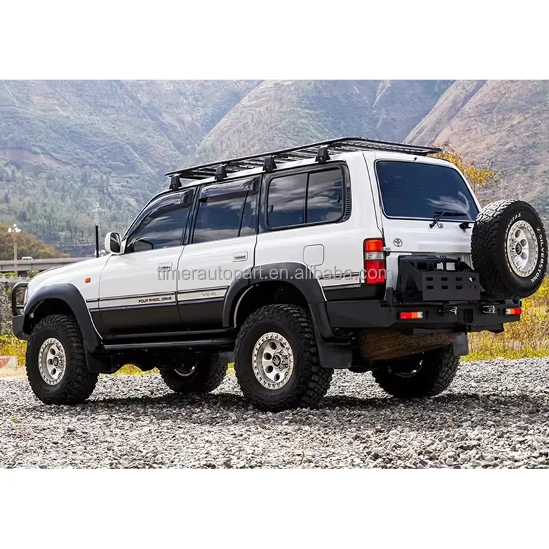 4x4 Off-road SUV Rear Hanger Bar LC80 Land Cruiser Bumper with Metal Construction for Gear Winch Mount