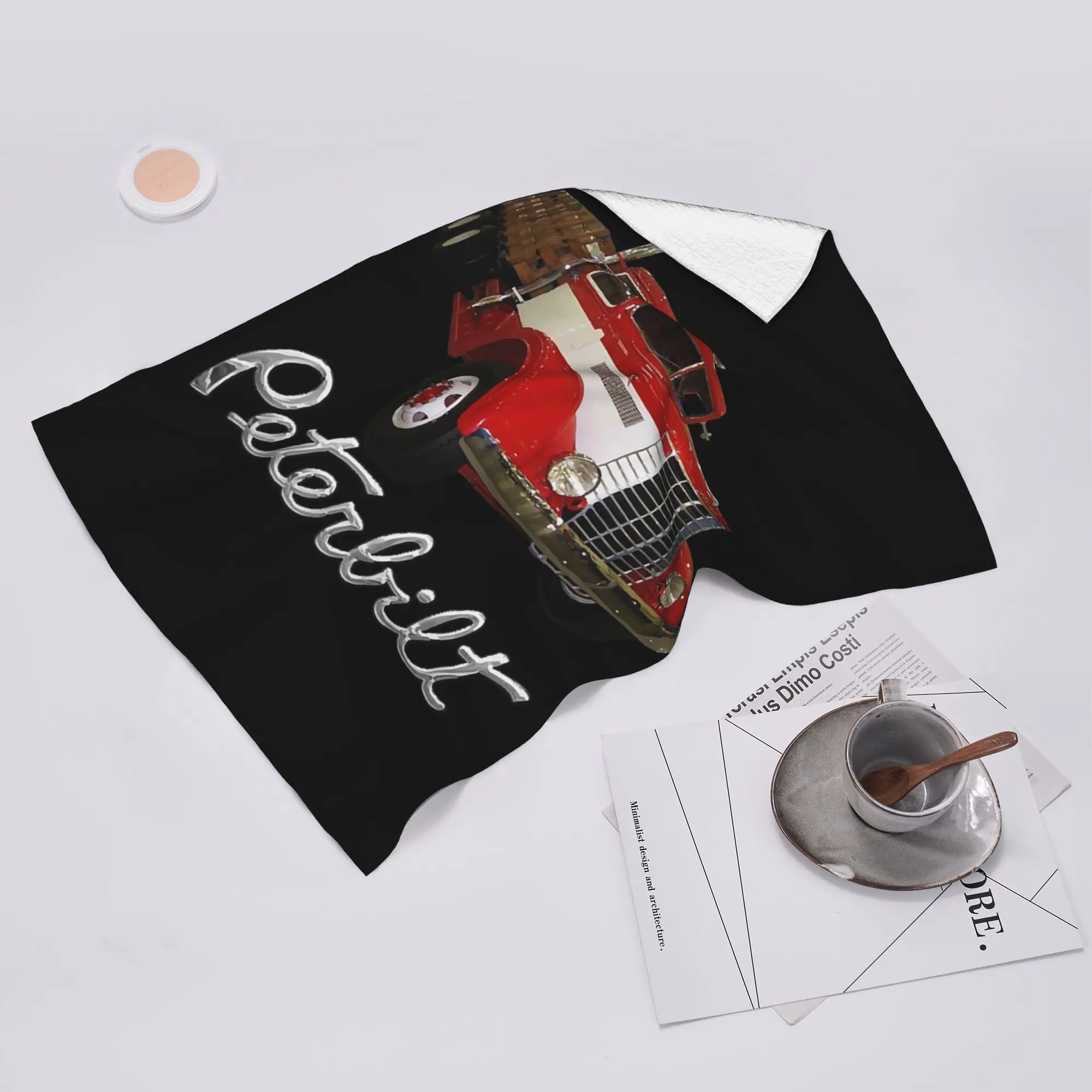 Custom 1939 Peterbilt Model 334 Stake Bed Soft Face Towel Quick Dry Pool Bath Cotton Towels Absorbent Quick
