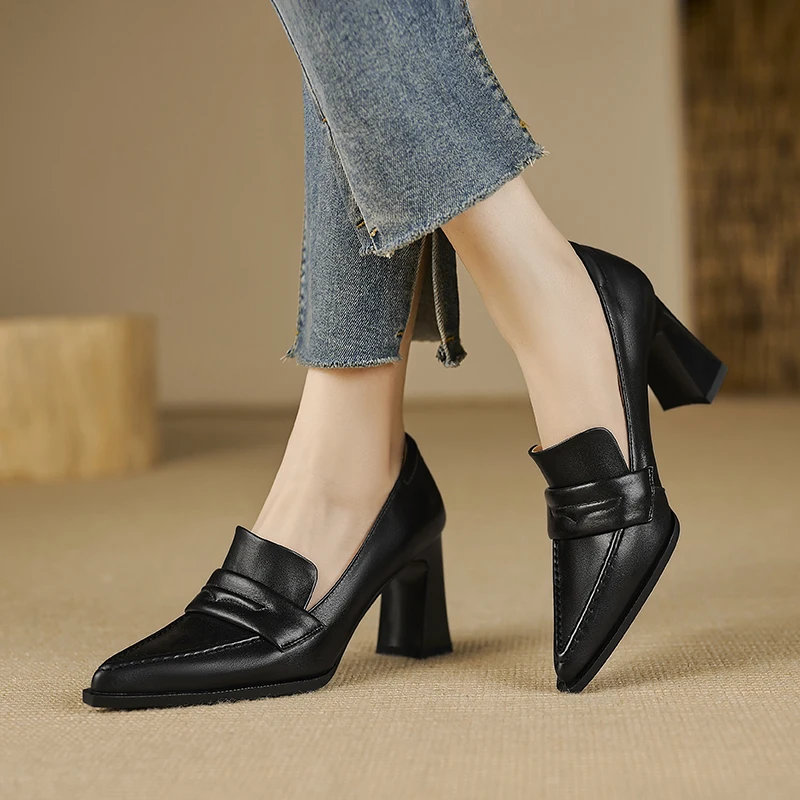 

Sexy Outdoor Women's High Heels Quality For Women's shoes genuine leather Pumps Women's shoes High Quality Trend