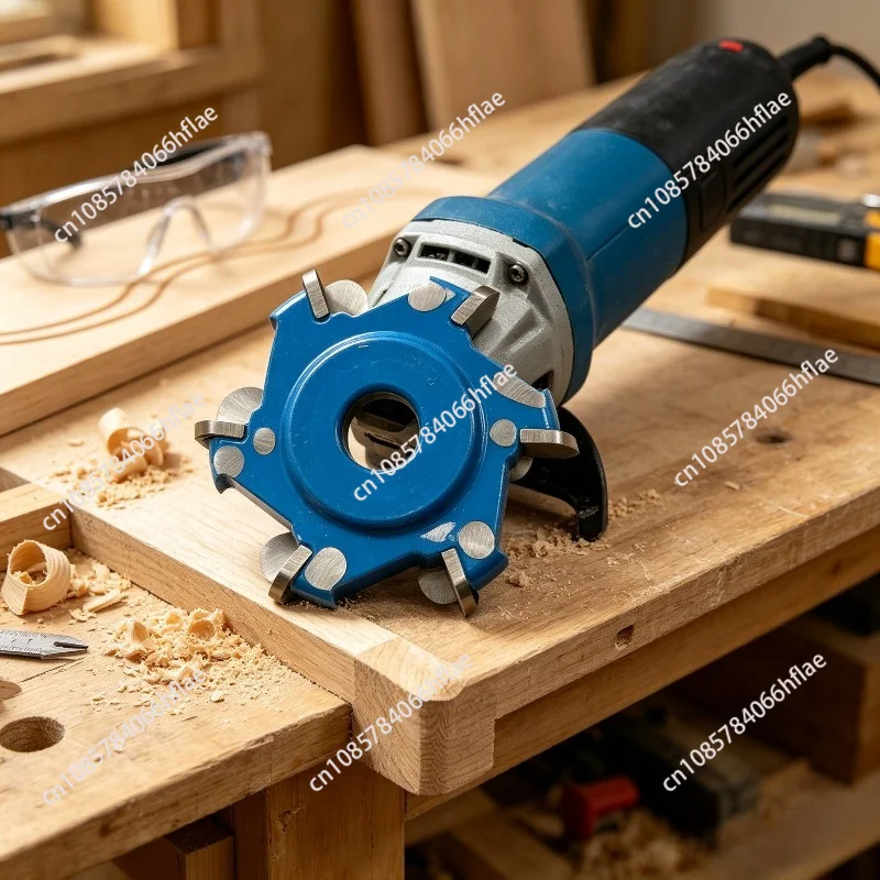 16mm Aperture Angle Grinder Hexagonal Blade Fillet Power Wood Carving Tool Accessory