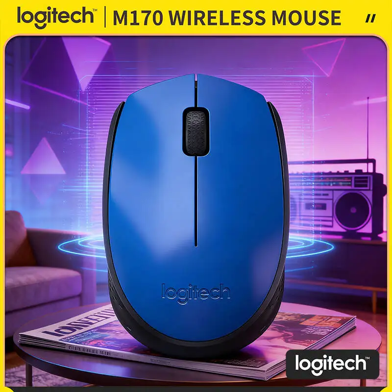 

Беспроводная мышь Logitech M170 Plug & Play, 2,4 ГГц, 12 месяцев, аккумулятор, 1000 точек на дюйм, для ПК, Mac, ноутбука, Linux