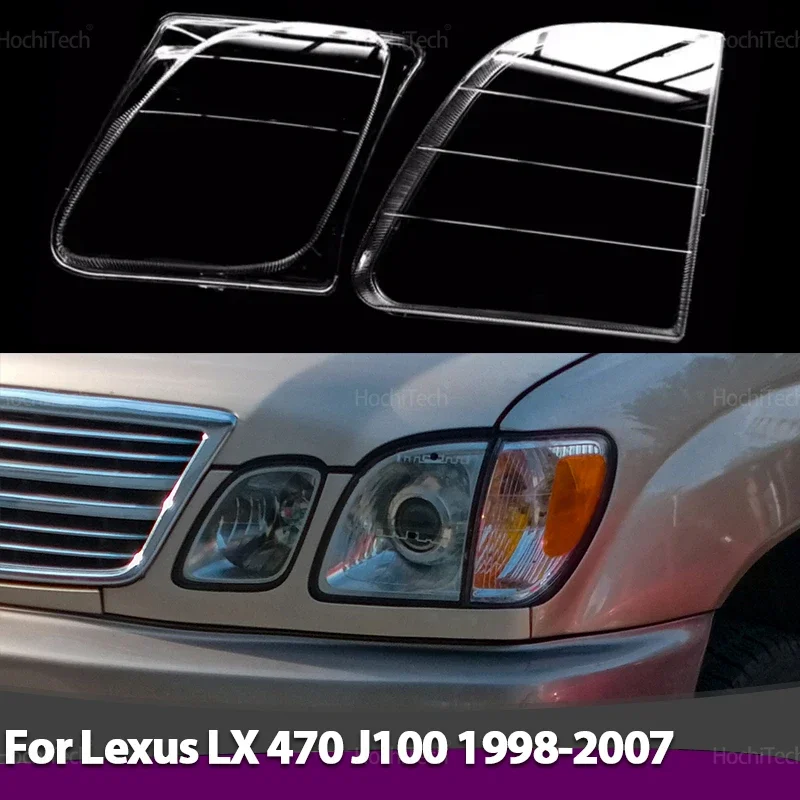 High Quality Car Headlight Cover Lampshade HeadLamp Clear Lens Cover Bright Shell Cover for Lexus LX 470 J100 1998-2007