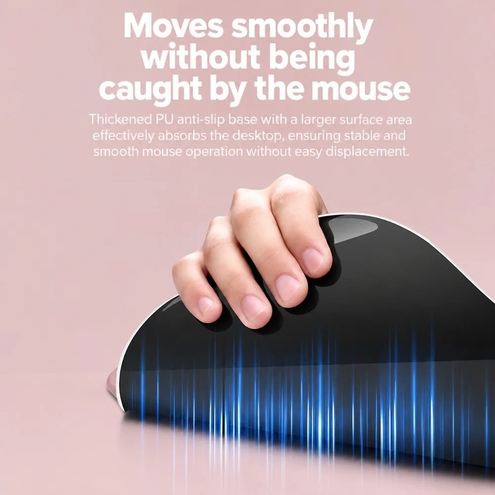 Gradient Color Non-Slip Wrist Rest Mouse Pad With Wrist Support Soft Mouse Mat Silicone PU Base Ergonomic Mouse Pad Game