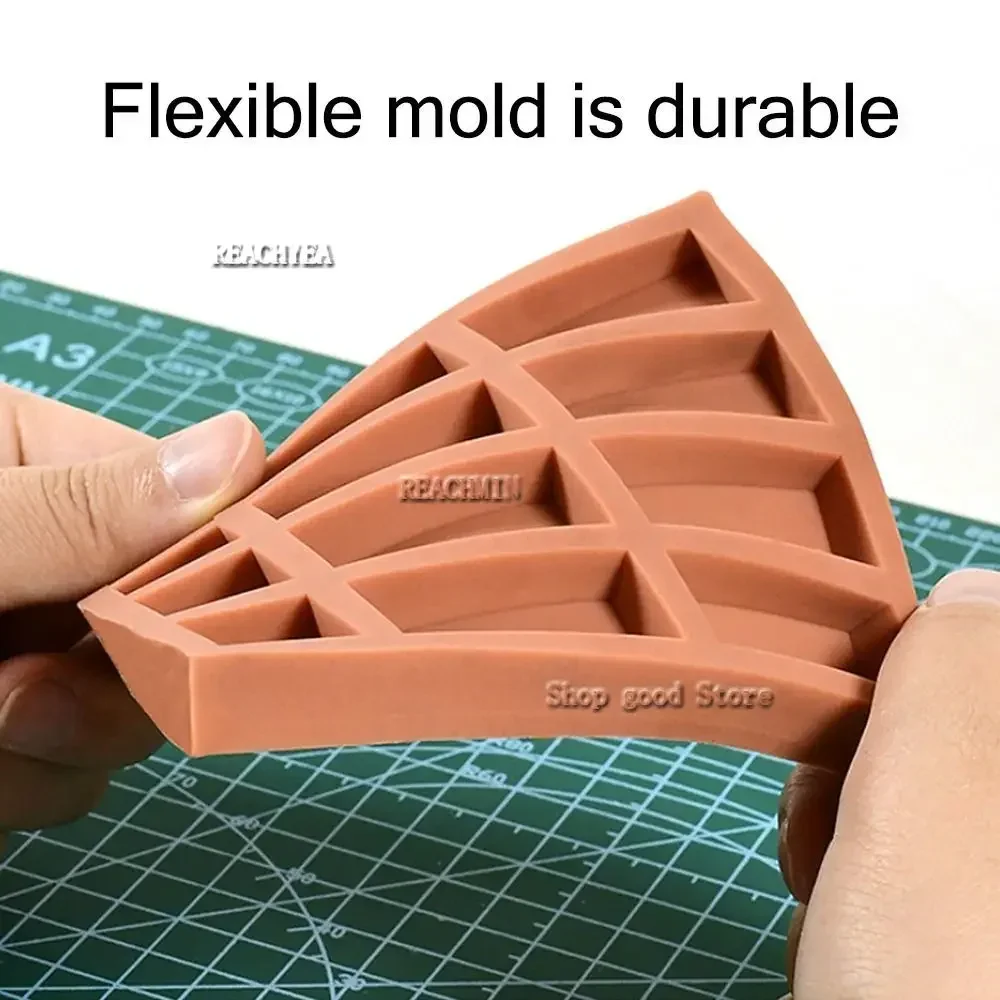 Rode Mini Baksteen Siliconen Mal Bouwmateriaal Tegel Model Mal Gebouw Maken Handgemaakte Huis Miniatuur