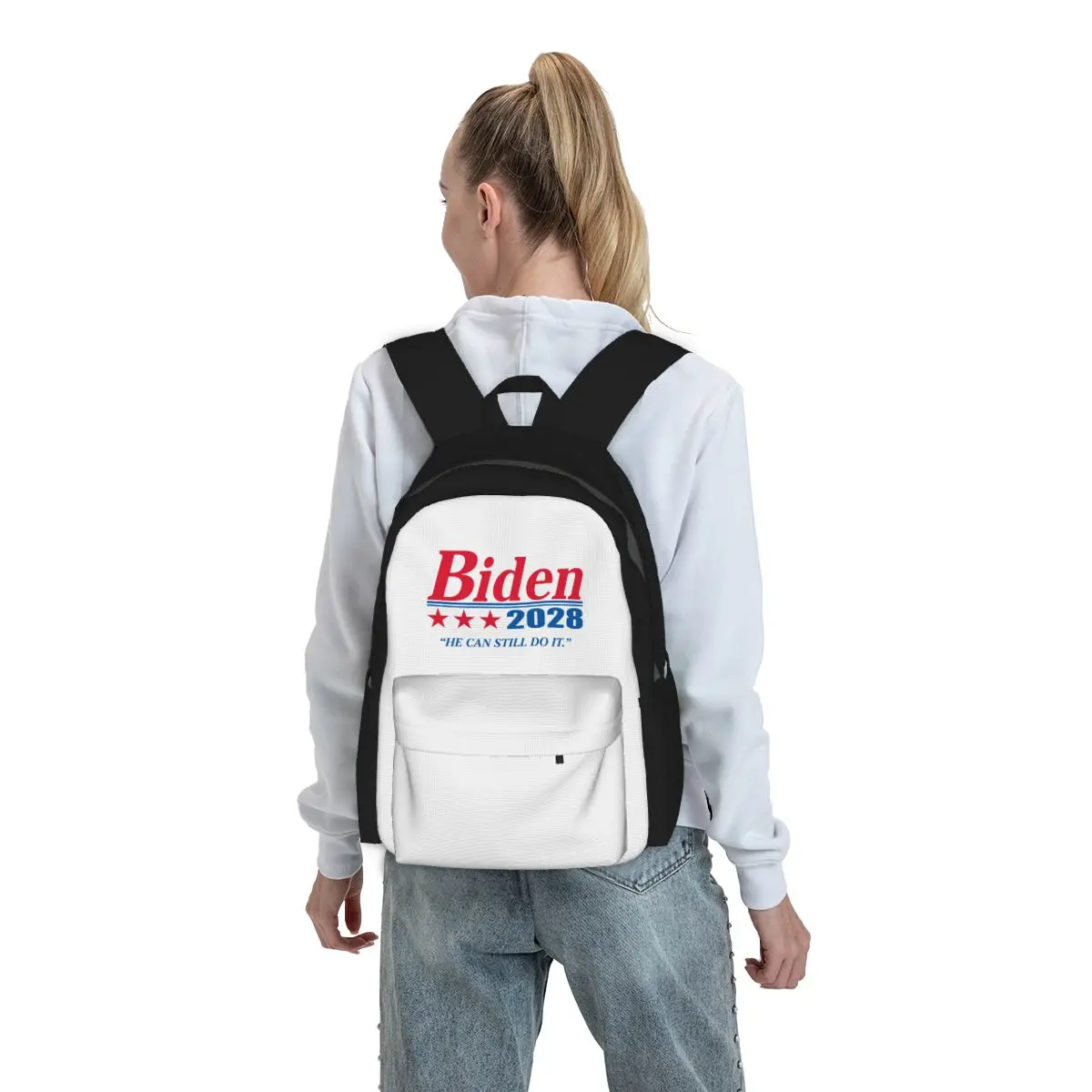 

Biden 2028 Backpack Boys Girls BookBag Children School Bag Laptop Shoulder Bags for Men Women