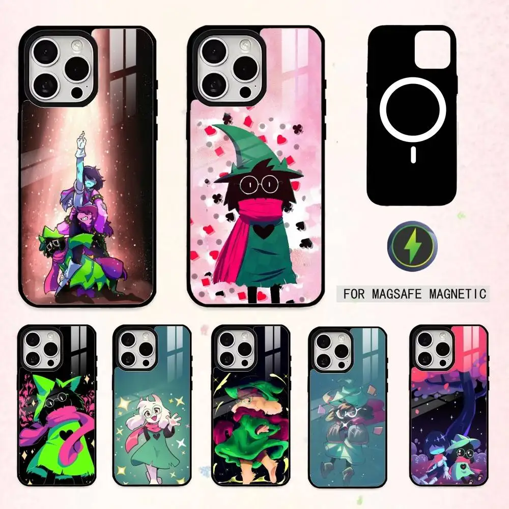 

Чехол для телефона RPG D-Deltarune Game R-Ralsei для iPhone 17, 16, 15, 14, 13, 12, 11 Plus, Pro Max, магнитный, для беспроводной зарядки Magsafe
