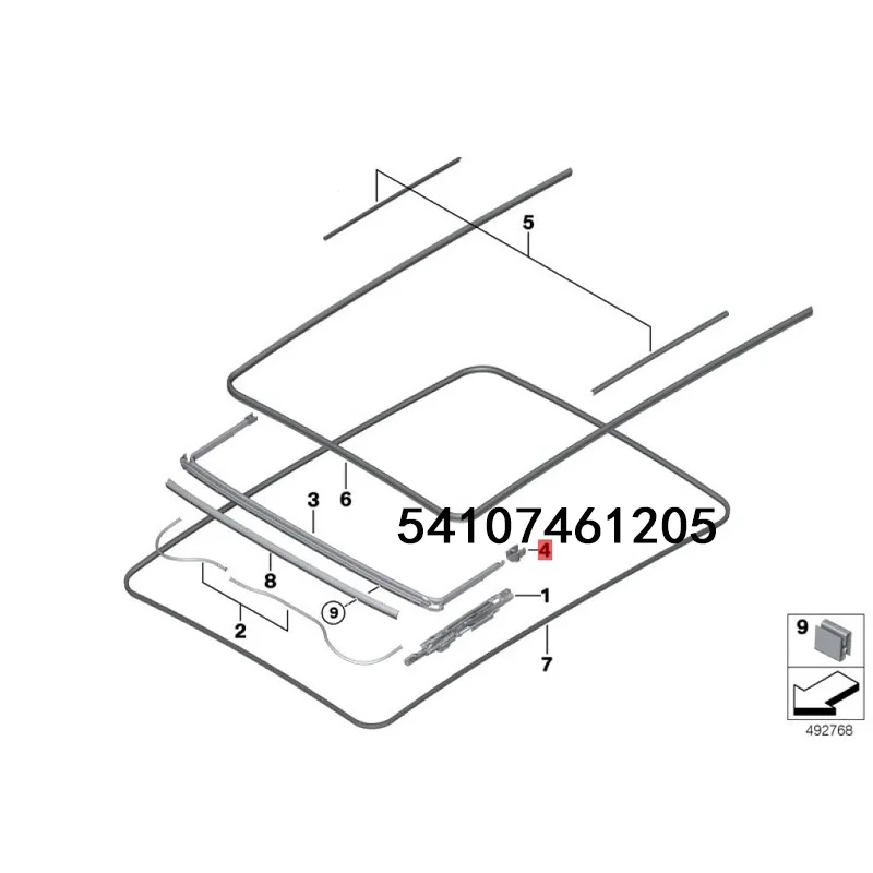 

Механический механизм стеклоподъемника X2 X3 X4 X5 BMW 54107461205/5410 7461 205/54107461205