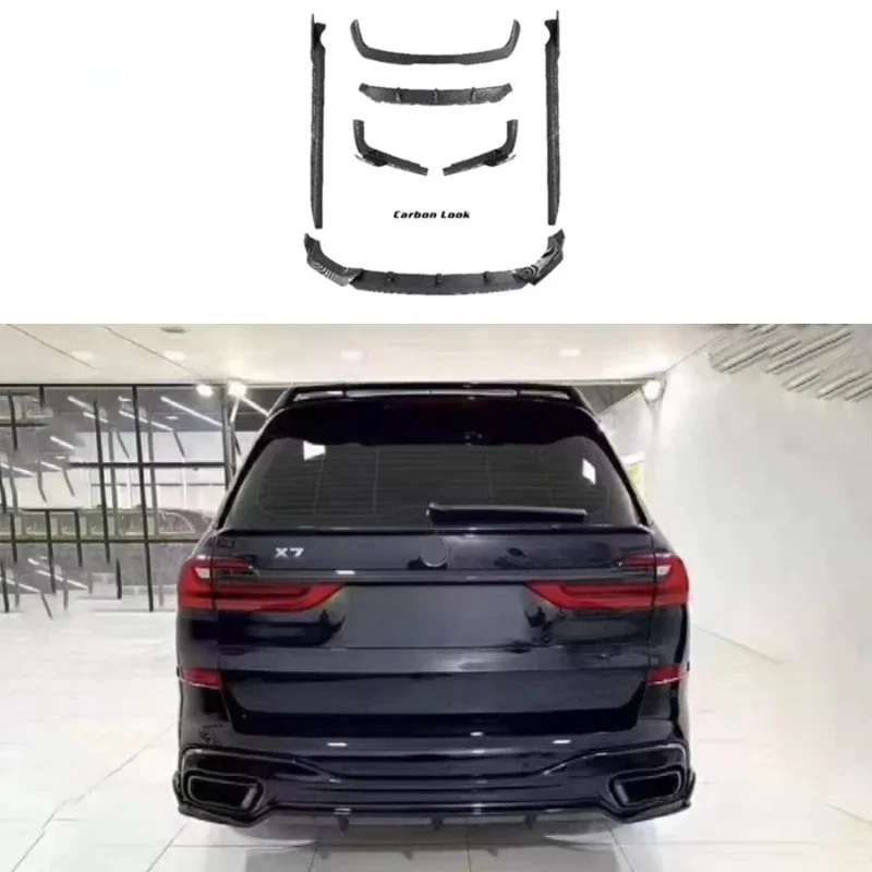 Famous Car X7 G07 Black Knight Aero Style Body Kit - Front Lip Diffuser Spoiler Rear Wing Side Skirt Exterior Accessory