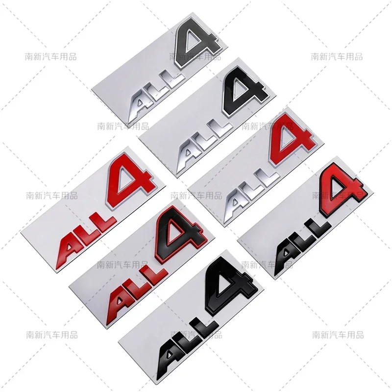 3D Metal Car Styling ALL4 Letters Door Fender Emblem Rear Badge Sticker for MINI R60 R61 F60 F54 R56 R57 Cooper S Countryman