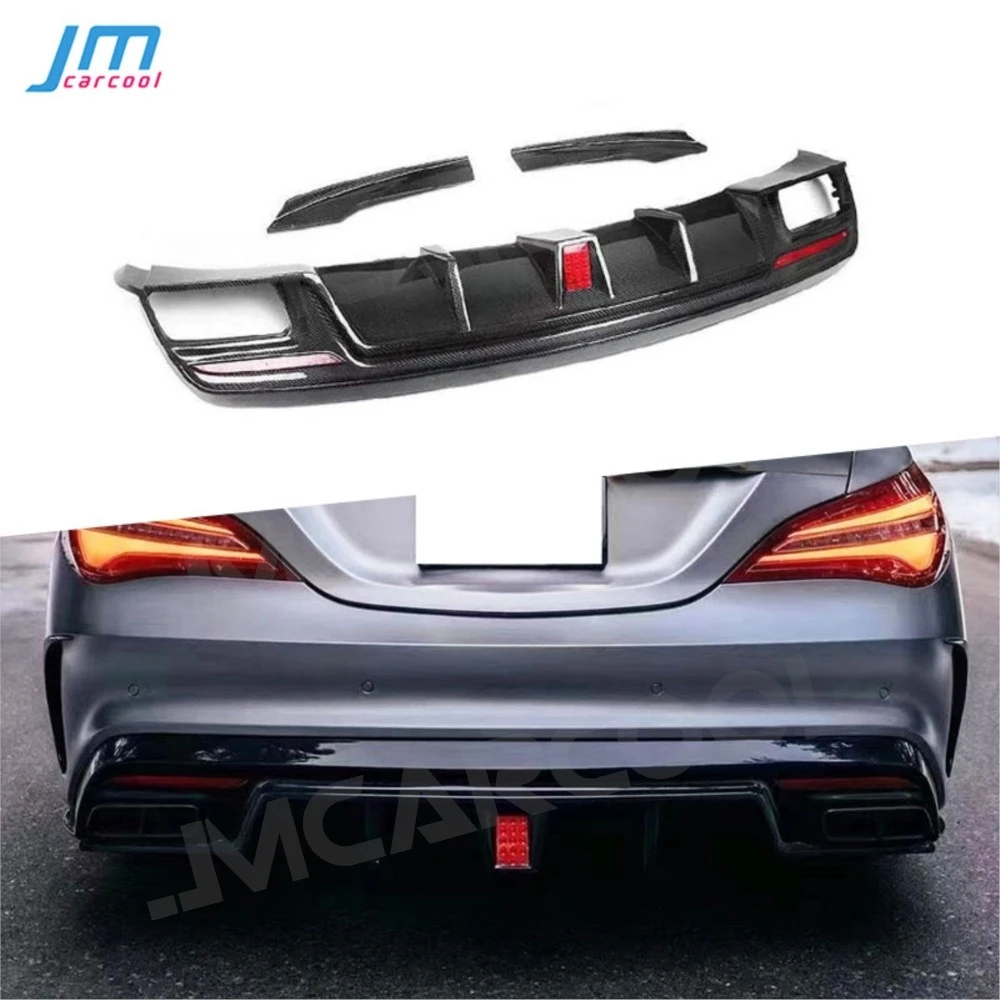 

Carbon Fiber Rear Bumper Lip Diffuser with Side Splitters for Benz CLA Class CLA200 CLA250 CLA260 CLA45 for AMG 2013-2018