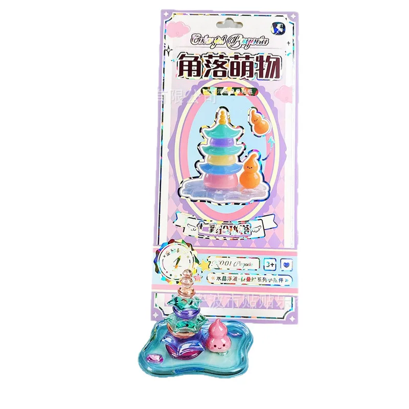 Autentici creature angolari 3d adesivi impilabili in rilievo Adesivi divertenti per albero di Natale fai da te Adesivi 3d creativi carini fatti a mano Giocattoli