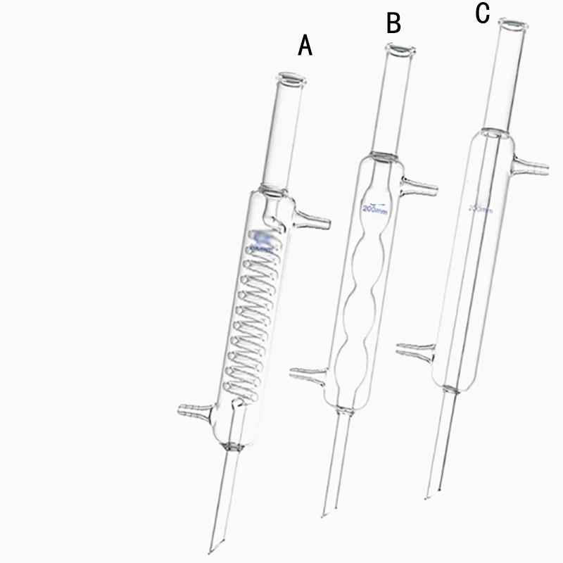 

Concile tube Straight spherical snake -shaped 200/300/400/500/600mm high borosilica return condenser device