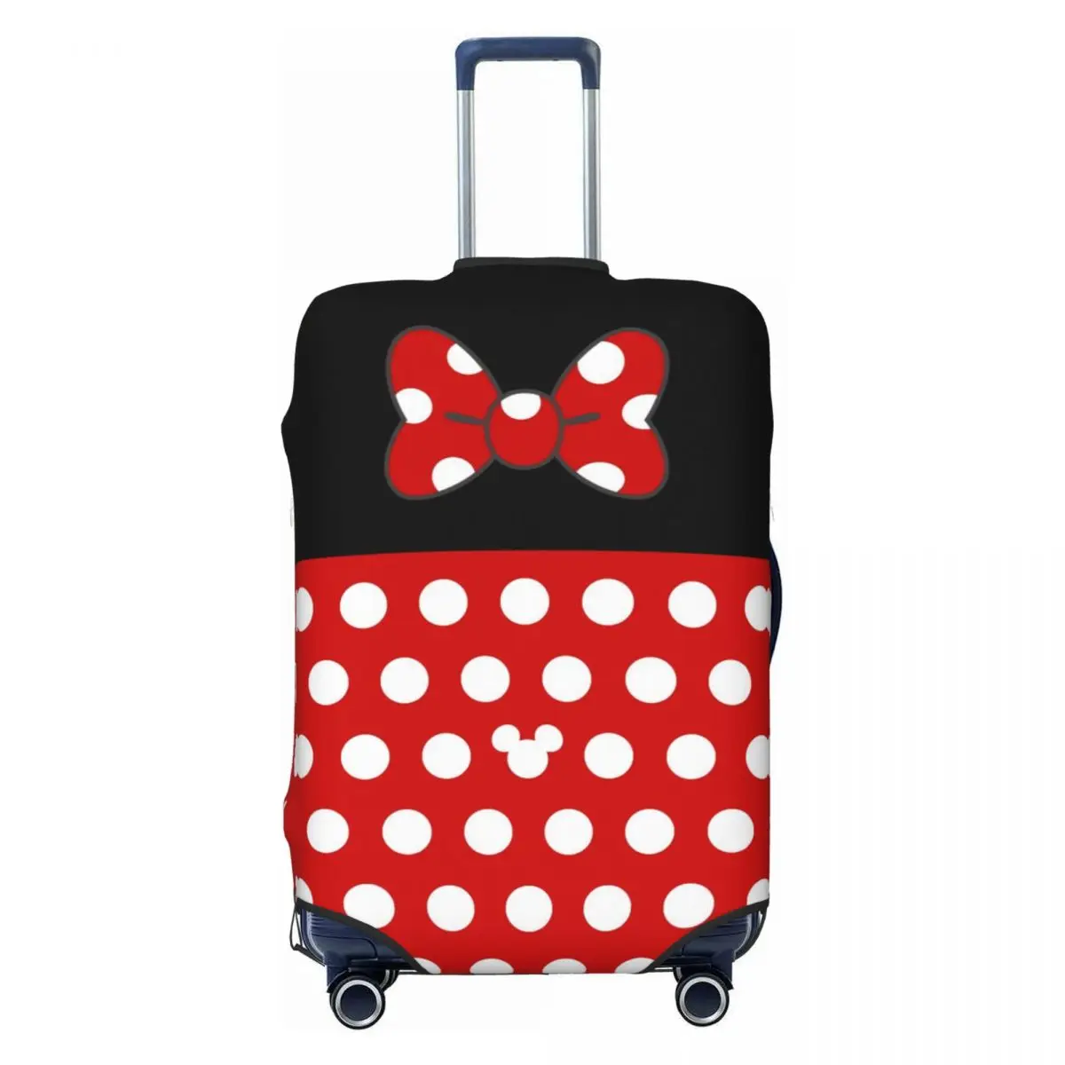 

Custom M-Minnies Mouse Polkadot Luggage Cover Protector Fashion Cartoon Anime Travel Suitcase Protective Cover for 18-32 Inch