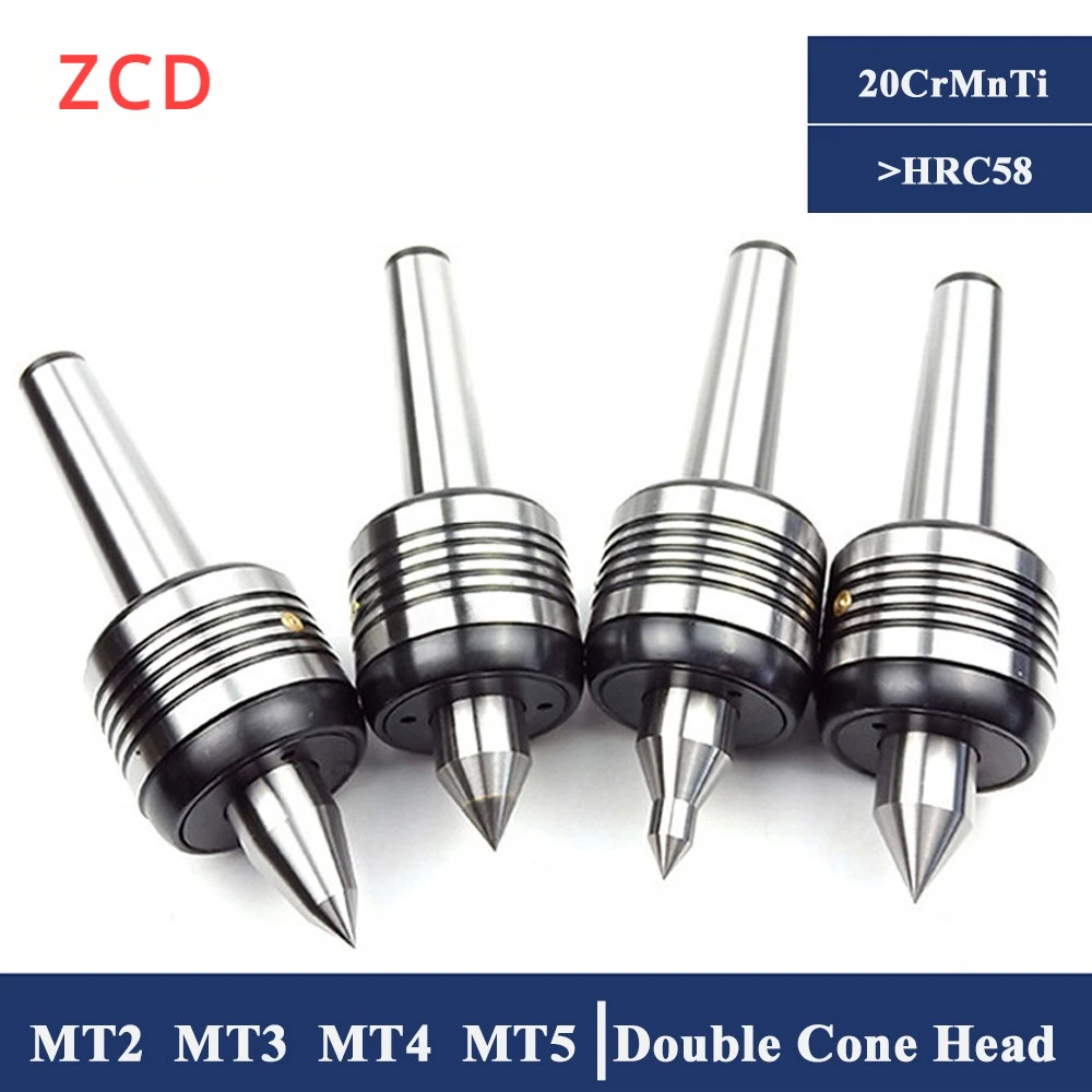 

ZCD Morse Top Center MT2 MT3 MT4 MT5 CNC Lathe Rotary Center Standard Double Cone Head Live Center Morse turning Accessories