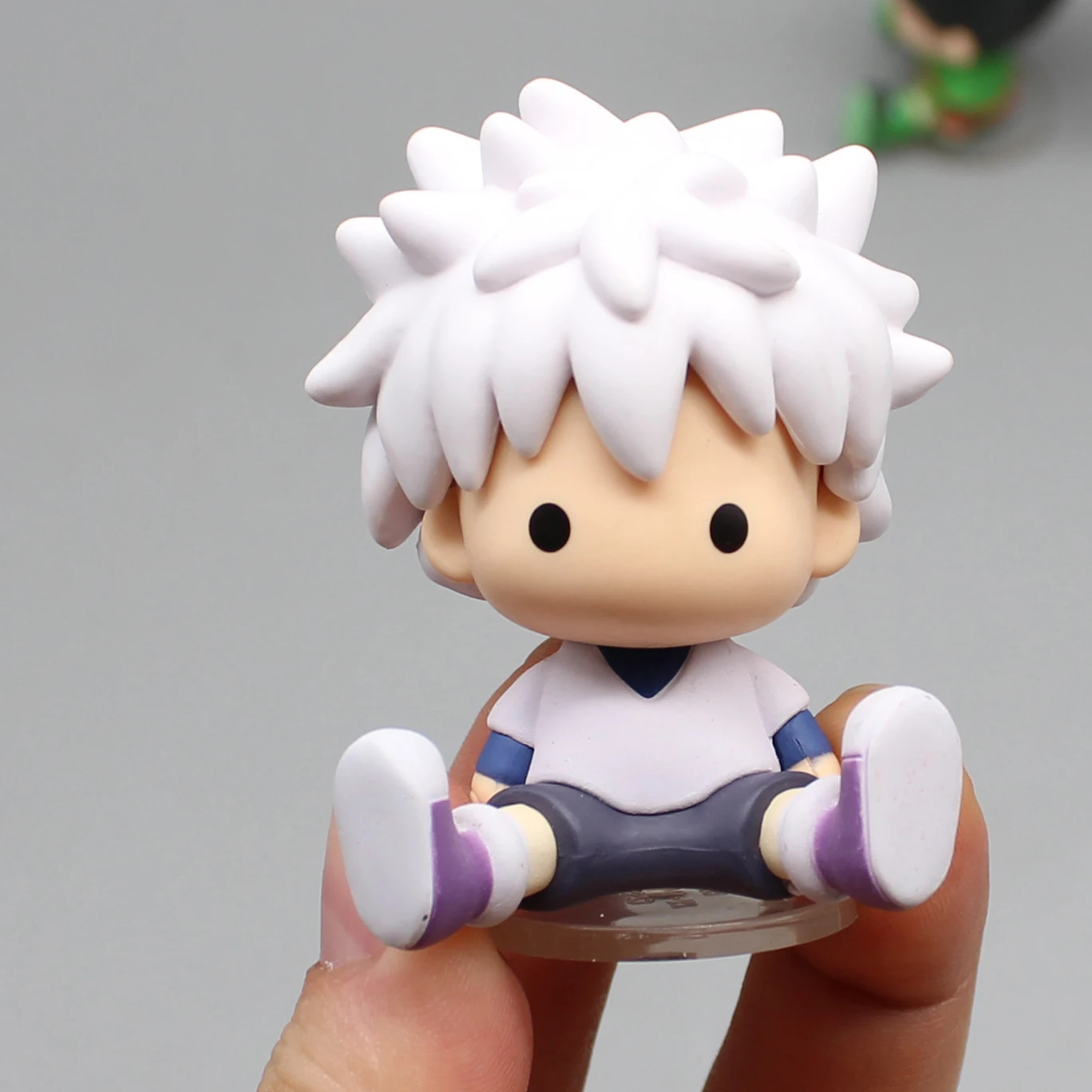 6cm 6 szt. Zestaw Anime Hunter X Hunter Gon · Freecss Killua Zoldyck Kurapika figurki Mini lalka Model akcesoria samochodowe zabawka prezent