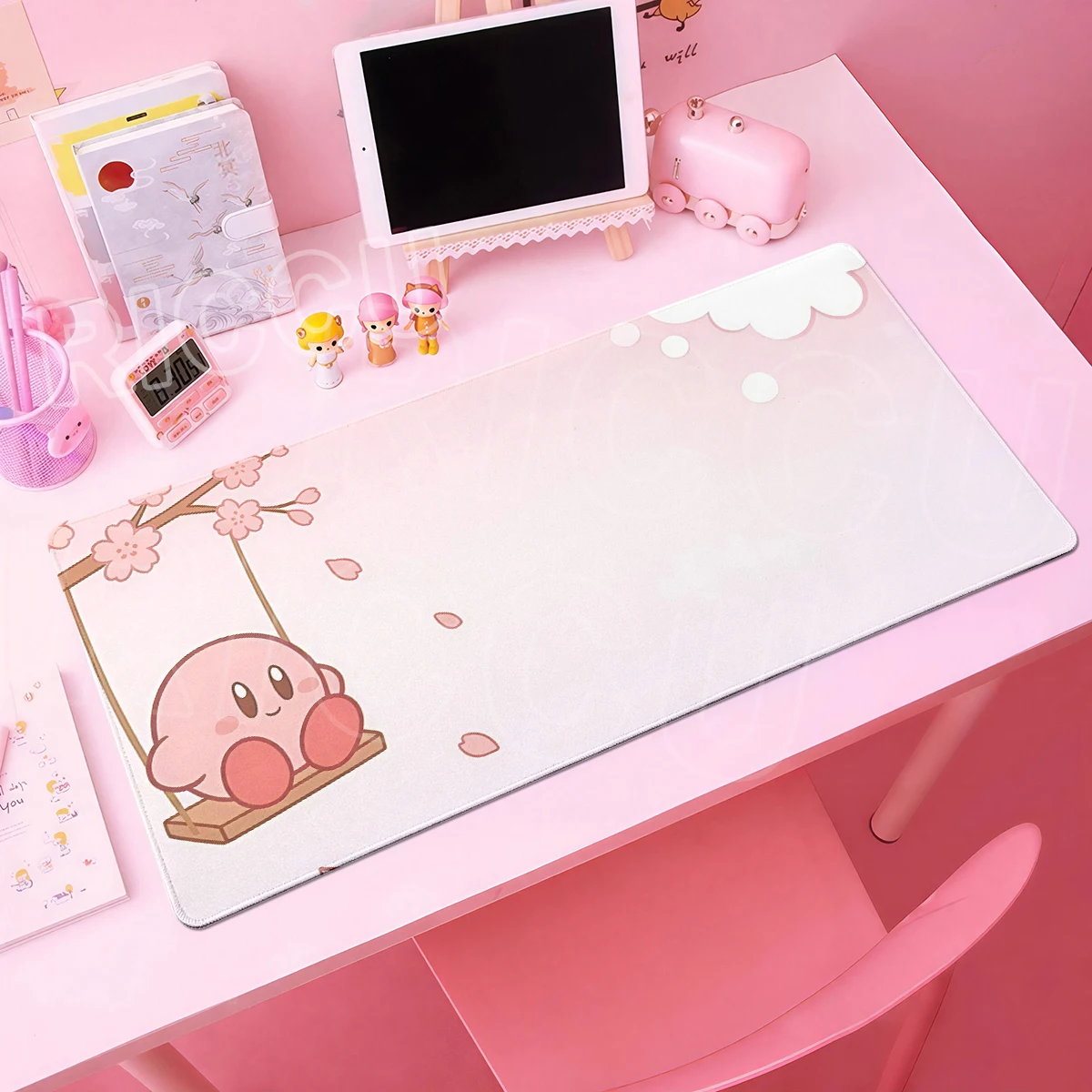 Mouse Pads Laptop Extended Protective Pad Computer Game Tablepad Cartoon K-Kirby PC Accessories Keyboard Large Non-slip Desk mat