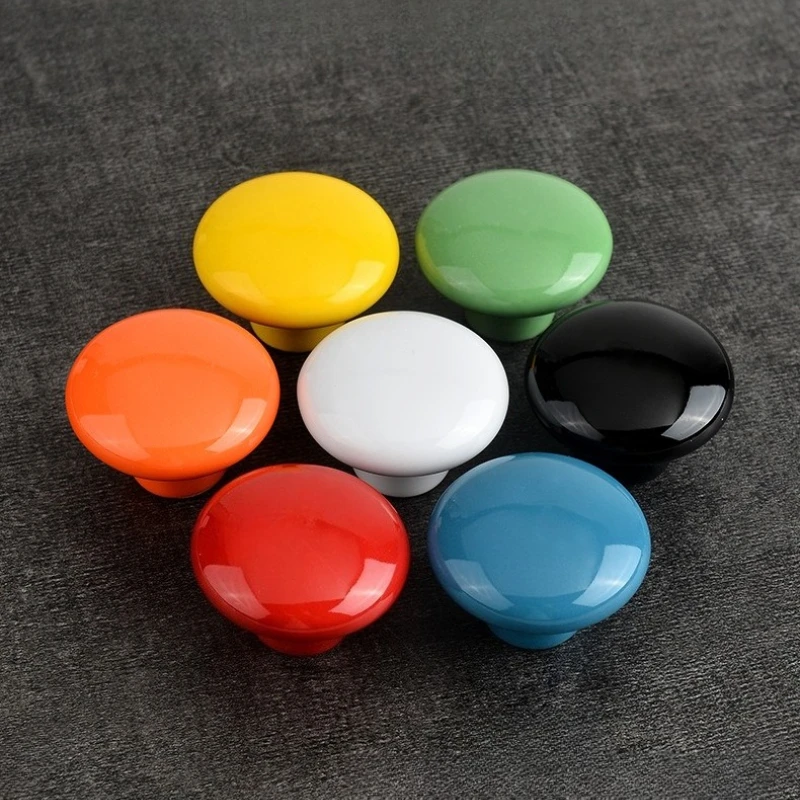 Cartoon Kids Room Cabinet Knob Garden Furniture Knob Cabinet Handle Furniture Door Handle Dresser 38mm，32mm Round Ceramic Knob