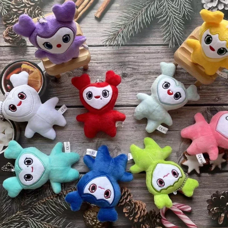 9PCS Twice Plush Toys Korean Super Star Stuffed Dolls Cartoon Keychain Plushie Pendant Keybuckle Momo Figure Christmas Gift 10cm