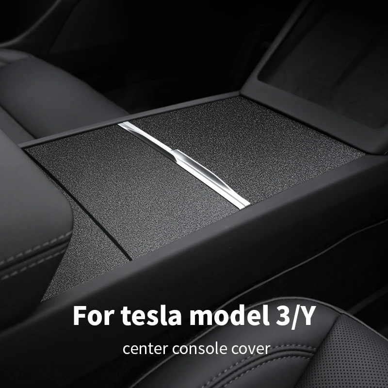 Per tesla center sticker modello Y 3 wood Center abs Console Panel Grain Film Carbon Central Control Car dashboard cover sticker