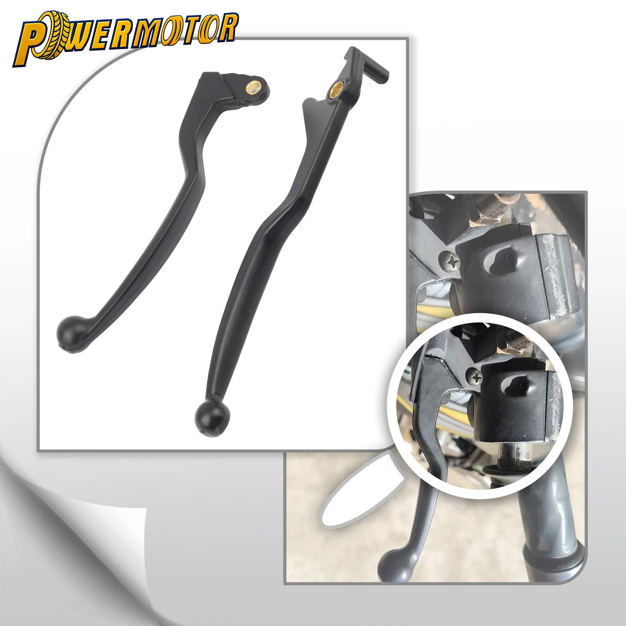 

1 Pair Motorcycle Left Right Brake Clutch Lever Adjustable Handle For Suzuki GS125 GN125 GS GN 125 Motorbike Replace Accessories