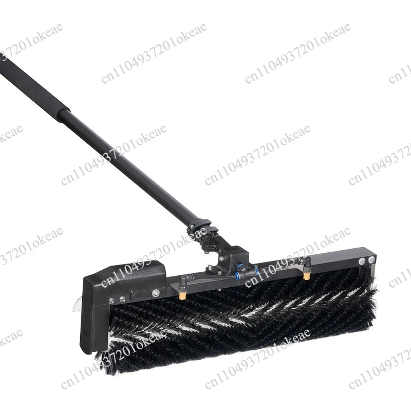Solar Panel Rotating Cleaning Brush Roller Aluminum Extension Pole Brushless Motor AC DC Powered Eco Friendly