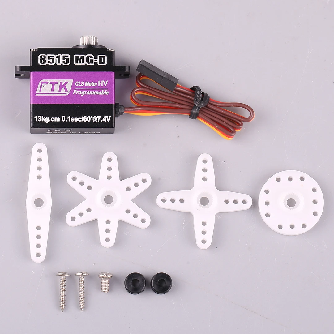 PTK 8515 MG-D Micro Servo 17g Digital HV Servo Todo Metal RC Modelo Aeronave Asa Fixa Helicóptero Drone Servo