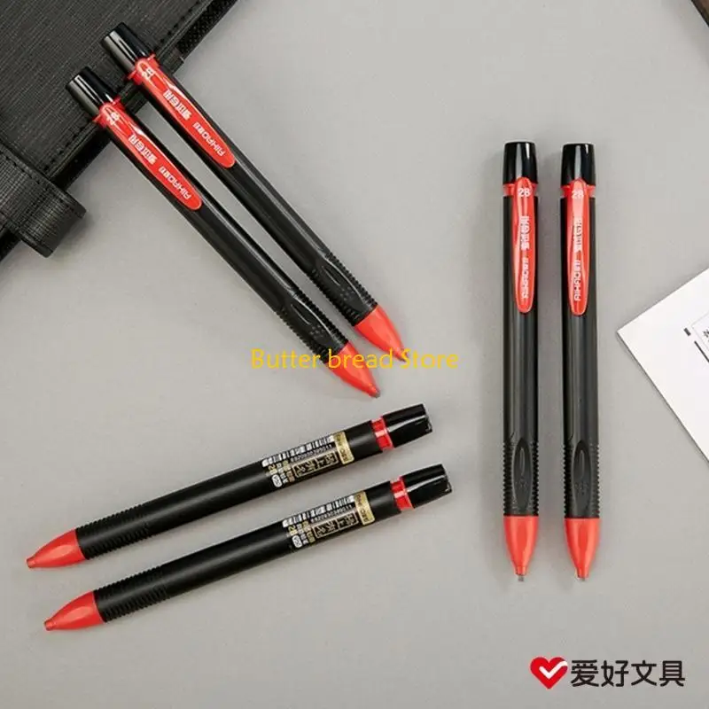 W89C Pilador plomo lápiz mecánico con borrador para dibujo borrador examen